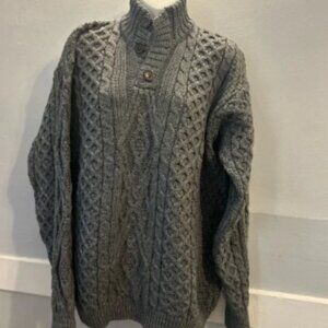 Classic Charcoal Turtleneck Sweater for Men